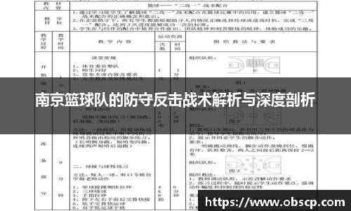 zoty中欧南京篮球队的防守反击战术解析与深度剖析